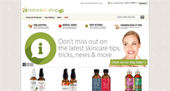 Desktop Screenshot of naturalskinshop.com